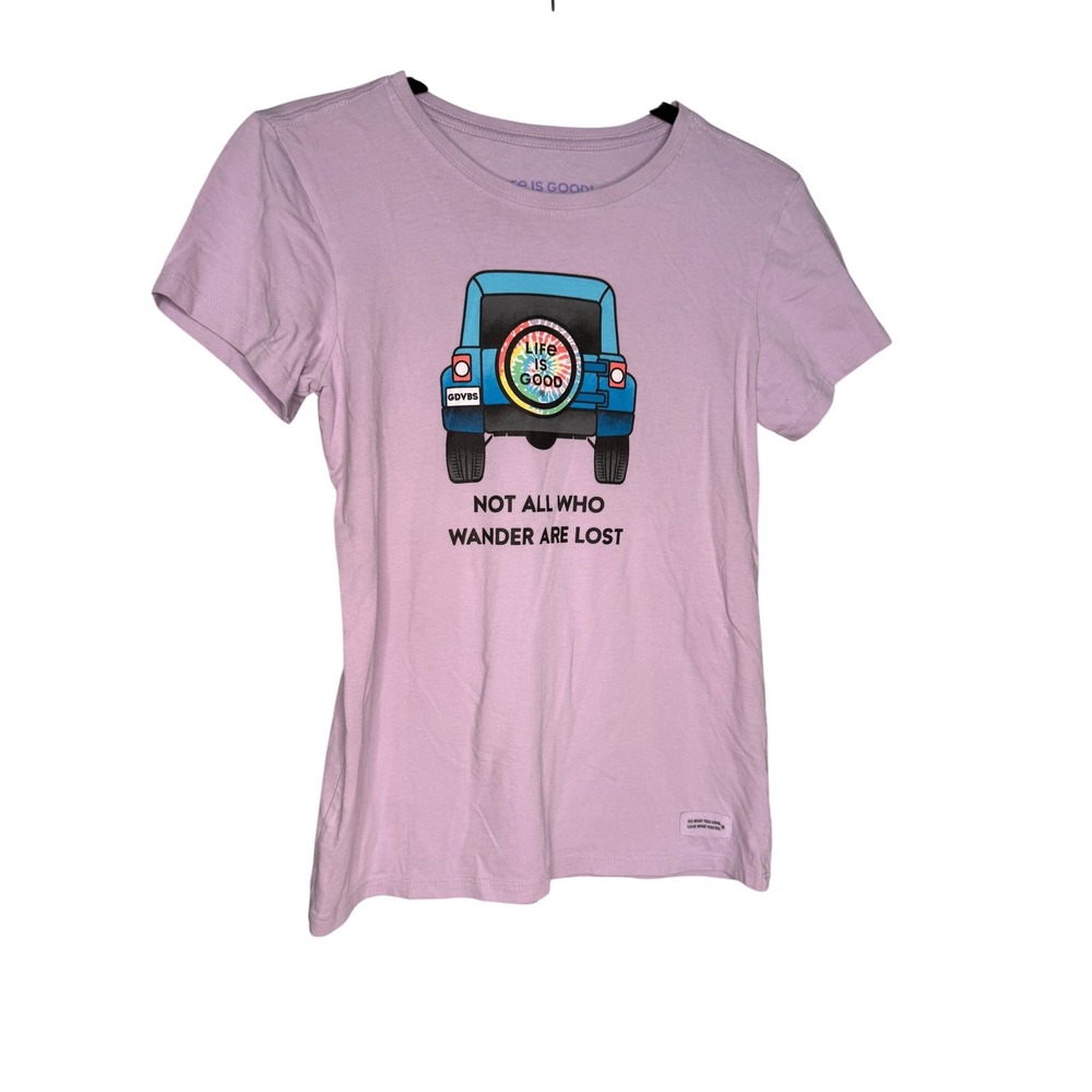 Life Is Good Women's Tie Dye 4x4 Crusher T-Shirt
